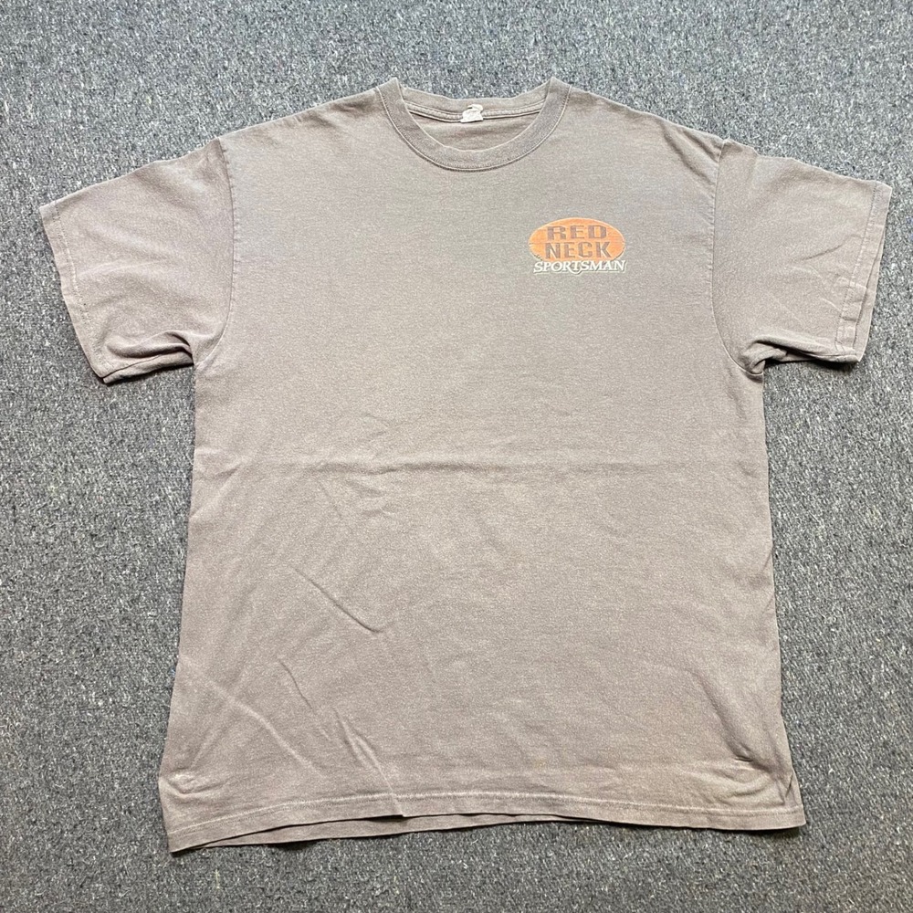 Redneck Sportsman TShirt Sz XL Mens Brown Skater Redneck Mechanic Graphic Tee